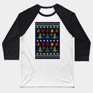 Christmas Sweater Board Game Meeple - Board Games Design - Gaming Art Baseball T-Shirt